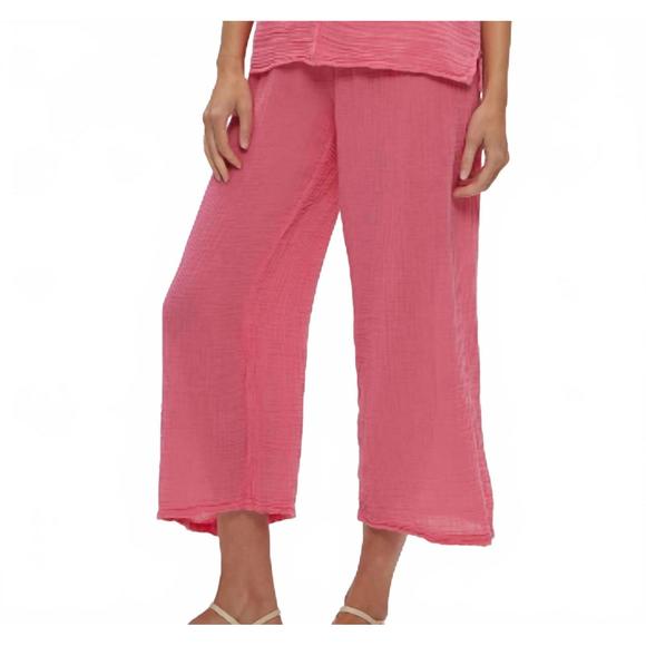 NEW MICHAEL STARS medina cropped pant in flamingo